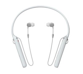 Sony WI-C400 Auricolare Wireless In-ear, Passanuca Musica e Chiamate Bluetooth Bianco