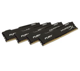 HyperX FURY Black 32GB DDR4 2400MHz Kit memoria 4 x 8 GB