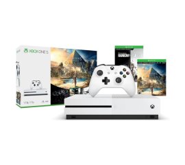 Microsoft Xbox One S 1TB + Assassin's Creed Origins + Tom Clancy's Rainbow Six Siege Wi-Fi Bianco