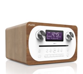 Pure Evoke C-D4 Analogico e digitale 10 W DAB, DAB+, FM Noce, Bianco Riproduzione MP3