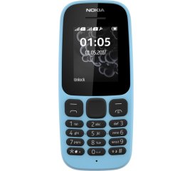 Nokia 105 4,57 cm (1.8") 73 g Nero, Blu Telefono cellulare basico