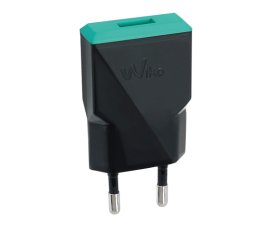 Wiko WKPWAC1U1AS1 Caricabatterie per dispositivi mobili Nero, Verde Interno