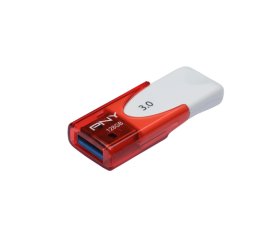 PNY Attaché 4 3.0 128GB unità flash USB USB tipo A 3.2 Gen 1 (3.1 Gen 1) Rosso, Bianco