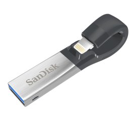 SanDisk iXpand unità flash USB 128 GB USB Type-A / Lightning 3.2 Gen 1 (3.1 Gen 1) Nero, Argento