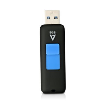 V7 VF38GAR-3E unità flash USB 8 GB USB tipo A 3.2 Gen 1 (3.1 Gen 1) Nero, Blu