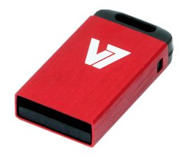 V7 Unità flash Nano USB 2.0 da 4GB rossa