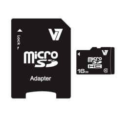 V7 Micro SDHC 16GB Classe 10 + adattatore SD