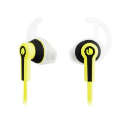 NGS Racer Auricolare Cablato In-ear Sport Nero, Giallo
