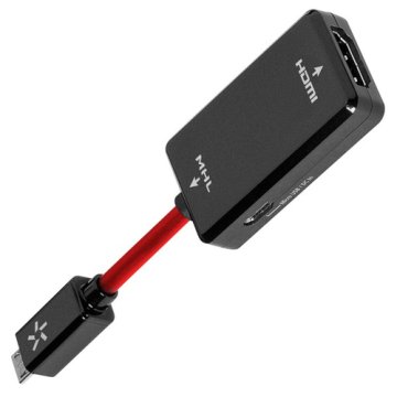 AudioQuest MHLHDMIAD cavo e adattatore video HDMI tipo A (Standard) Micro-USB Tipo B Nero, Rosso
