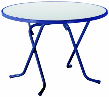 Best 26521020 tavolo da esterno Blu, Bianco Forma rotonda