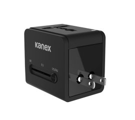 Kanex 4-in-1 Power Adapter with 2 x USB Black adattatore per presa di corrente Universale Nero