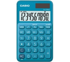 Casio SL-310UC-BU calcolatrice Tasca Calcolatrice di base Blu