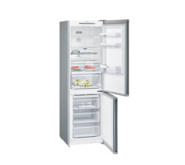 Siemens iQ300 KG36NVI4A frigorifero con congelatore Libera installazione 324 L Argento, Stainless steel