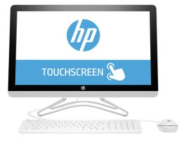 HP 24 -e002nl AMD A9 A9-9400 60,5 cm (23.8") 1920 x 1080 Pixel Touch screen PC All-in-one 8 GB DDR4-SDRAM 1 TB HDD Windows 10 Home Wi-Fi 5 (802.11ac) Bianco