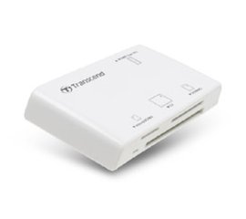 Transcend Multi-Card Reader P8 lettore di schede USB 2.0 Bianco