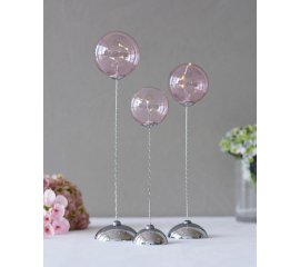 Sirius Home Pure Trio rose 3-glass balls Figura luminosa decorativa Trasparente LED