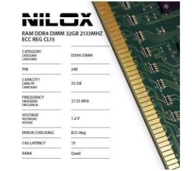 Nilox NXR322133M1C15 memoria 32 GB 1 x 32 GB DDR4 2133 MHz Data Integrity Check (verifica integrità dati)