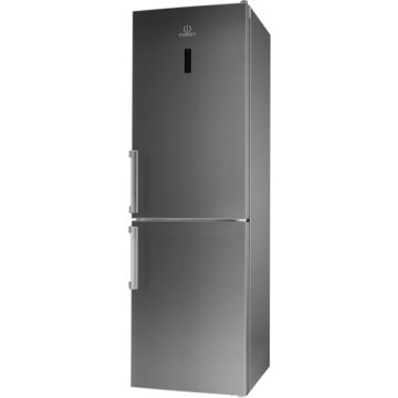 Indesit LI8 FF2O X H frigorifero con congelatore Libera installazione 301 L Grigio, Stainless steel