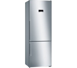 Bosch Serie 4 KGN49EI4P frigorifero con congelatore Libera installazione 435 L Cromo