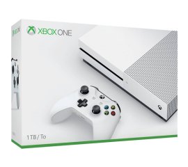 Microsoft Xbox One S 1TB + Controller Wireless + Abbonamento Xbox Live Gold 14GG Wi-Fi Bianco