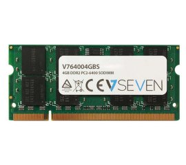 V7 4GB DDR2 PC2-6400 800Mhz SO DIMM Notebook Módulo de memoria - V764004GBS