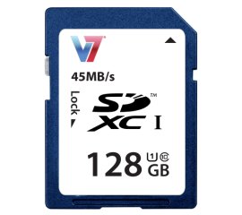 V7 SDXC Scheda di Memoria 128GB UHS-1