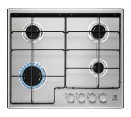 Electrolux EGS6424X piano cottura Stainless steel Da incasso Gas 4 Fornello(i)