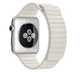 Apple MMAX2ZM/A accessorio indossabile intelligente Band Bianco Pelle