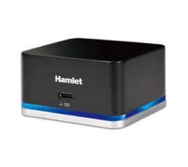 Hamlet Mini Docking Station Type C HDMI, 1 porta usb 3.0, 2 porte usb 2.0 e porta Lan