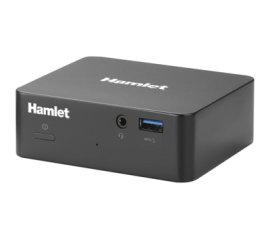 Hamlet Mini Docking Station supporto Vesa HDMI, 4 PORTE USB 3.0, porta LAN E porta audio