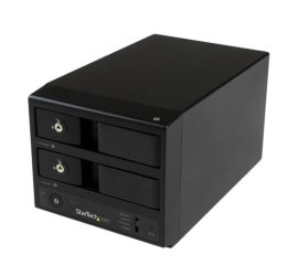 StarTech.com Box Esterno HDD per disco rigido SATA III 3.5" USB 3.0 con UASP - Enclosure Case Disco Rigido a doppio Bay con Hot Swap 6 Gbps