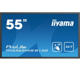 iiyama ProLite TH5565MIS-B1AG Pannello piatto per segnaletica digitale 139,7 cm (55") LED 400 cd/m² Full HD Nero Touch screen 24/7