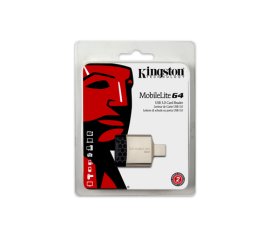 Kingston Technology MobileLite G4 lettore di schede USB 3.2 Gen 1 (3.1 Gen 1) Nero, Grigio