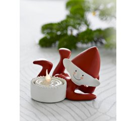 Sirius Home Christmas Elf 9,5cm Figura luminosa decorativa Rosso, Bianco 1 lampada(e) LED