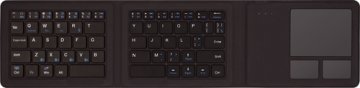 Kanex K166-1128-TOUCH tastiera per dispositivo mobile Nero Bluetooth QWERTY