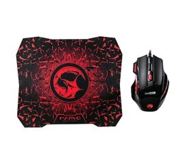 MARVO M315 MOUSE GAMING + TAPPETINO BLACK/RED