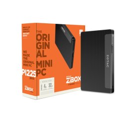 Zotac ZBOX PI225 Intel® Celeron® N3350 4 GB LPDDR3-SDRAM 32 GB eMMC Windows 10 Home Mini PC Nero