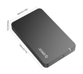ORICO HDD ENCLOSURE 2.5IN SATA BLACK Box esterno HDD/SSD Nero 2.5"