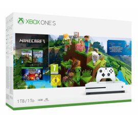 Microsoft Xbox One S + Minecraft Creators 1000 GB Wi-Fi Bianco