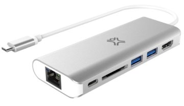 XtremeMac XM-HUB6-MC-SLV USB 3.2 Gen 1 (3.1 Gen 1) Type-C Alluminio