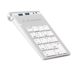 XtremeMac XM-NPHUB32-AU-SLV tastierino numerico Laptop/PC USB Argento, Bianco