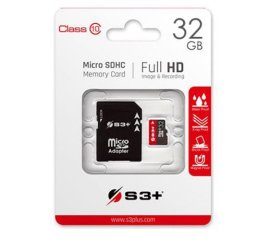 S3+ S3SDC10/32GB memoria flash MicroSDHC Classe 10