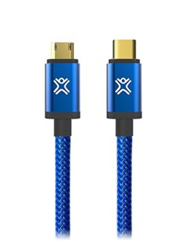 XtremeMac USB-C - Micro-USB 1.2m cavo USB 1,2 m USB 2.0 USB C Micro-USB B Blu