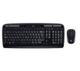 Logitech Wireless Combo MK330 tastiera Mouse incluso USB QWERTY US International Nero