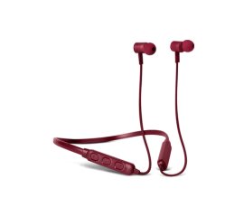 Fresh 'n Rebel Band-It Cuffie auricolari Bluetooth con Ncekband per telefono cellulare Stereofonico, rosso rubino