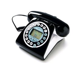 MAJESTIC PHF-MAX-252 TELEFONO FISSO VINTAGE BLACK