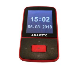 New Majestic BT-8484 Lettore MP3 8 GB Nero, Rosso