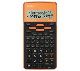 Sharp EL-509TS calcolatrice Tasca Calcolatrice scientifica Nero, Arancione