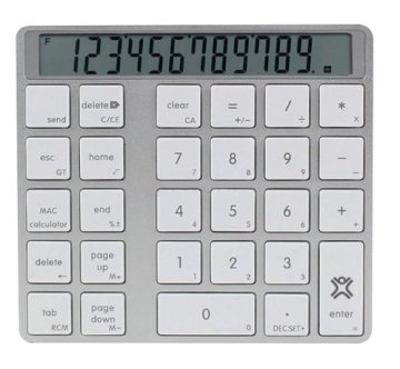 XtremeMac 216081 tastierino numerico Universale Bluetooth Argento