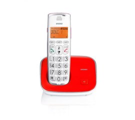 Brondi Bravo Gold 2 Telefono DECT Identificatore di chiamata Rosso, Bianco